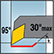 Int 95° App 55° Diamond