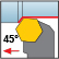 Ext 45° App 120° Hxagonal