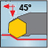 Int 45° App 120° Hexagonal