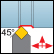 Ext 45° App 90° Square