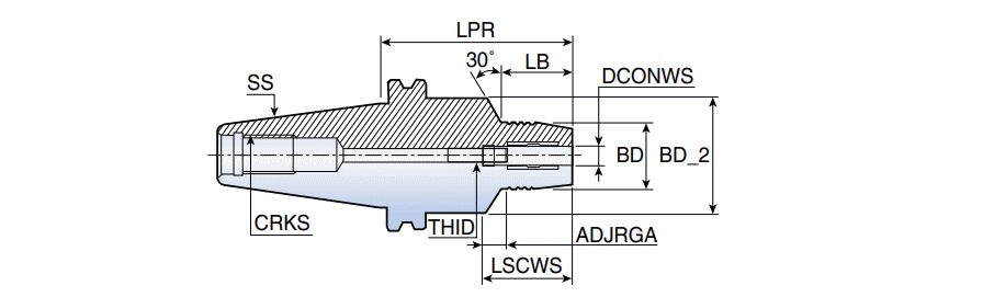 DIN69871 40 THC 16-95