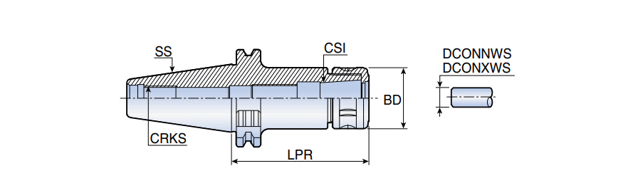 DIN69871 50 TSK 25-195