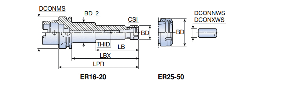 HSK A 63 ER 40X120